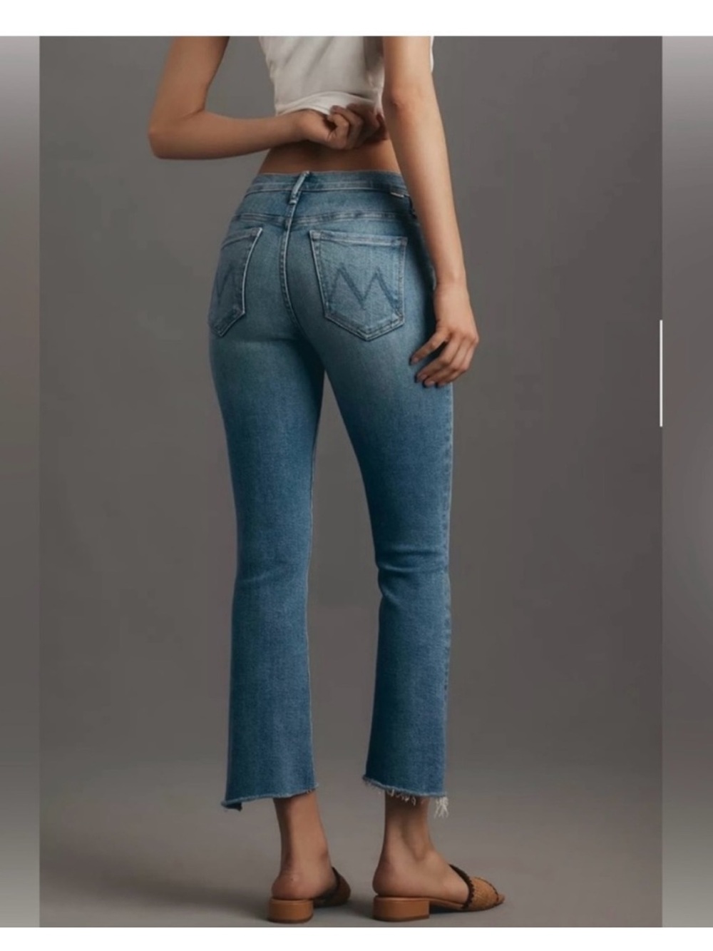 MOTHER Denim The Insider Crop Step Fray Jeans